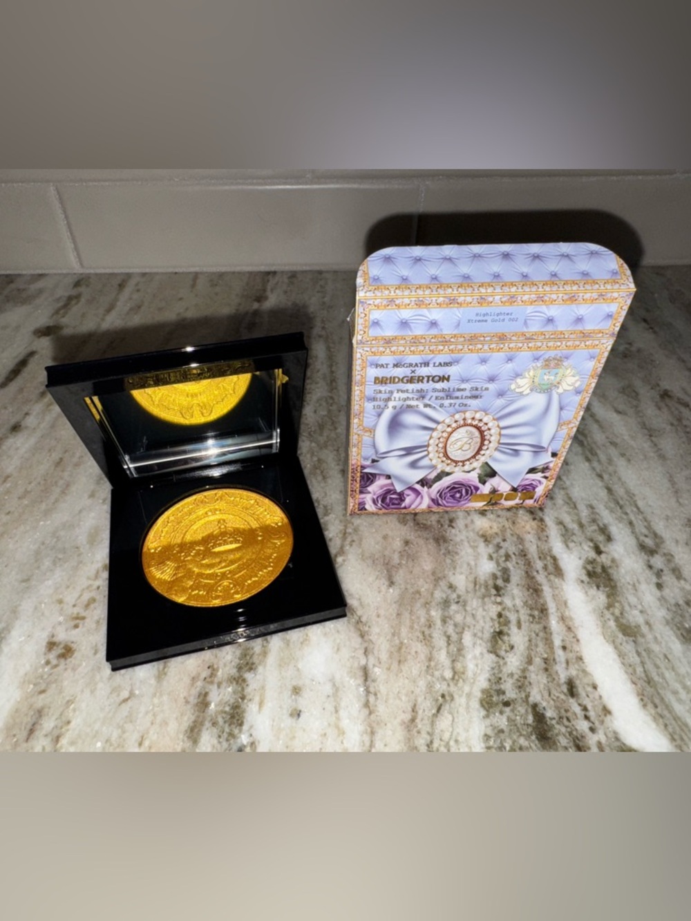 NIB Pat McGrath x Bridgerton Skin Fetish Highlighter Xtreme Gold 002